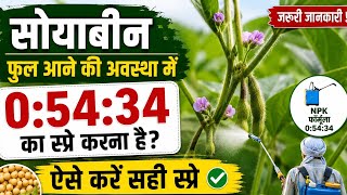 0:54:34 का स्प्रे सोयाबीन में कब करें 🌱 फूल अवस्था में जरूरी जानकारी