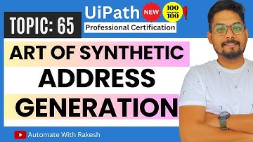 Creating Realistic Addresses in UiPath: A Guide to Synthetic Data Generation
