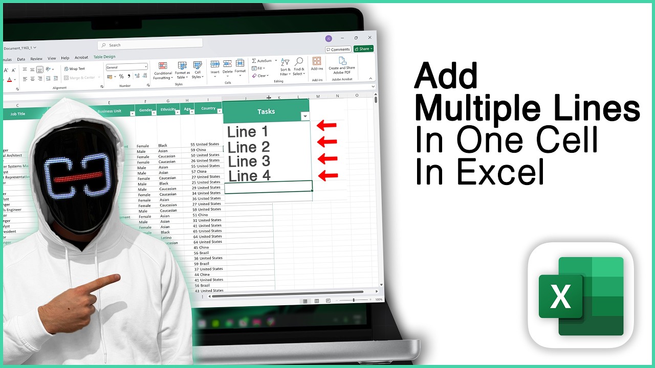 How To Add Multiple Lines In One Cell In Excel! [2026] - YouTube