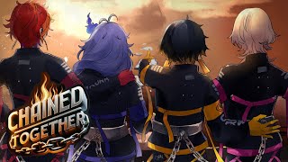 【Chained Together】4人で激ムズ鬼畜ゲーに挑戦!全員でクリア目指す!#放課後アップロー【夜十神封魔/羽継烏有/緋崎ガンマ/水無世燐央/UPROAR!!】