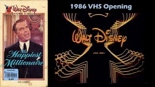 The Happiest Millionaire 1986 Vhs Opening