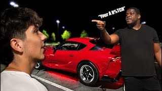 Cocky 1,000HP Trackhawk Owner Calls Out My Toyota Supra and Gets Gapped!