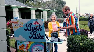 Book Bikes roll out library access directly to seniors | #OCLSBookBike