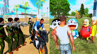 💥Gta5 Franklin Stole A Military Car - Android Gameplay | Indian Bikes Driving 3D  screenshot 1