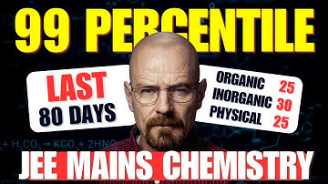 JEE Mains 2026: 99%ile Guaranteed in CHEMISTRY if you start now🔥Best Strategy for Last 90 Days