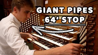 Huge Pipe Organ in Washington DC  121 Ranks, 64' and Chamades  National City Chr.  Paul Fey