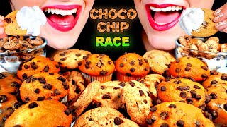 ASMR CHOCOLATE CHIP RACE, CHIPS AHOY, CHOCOLATE CHIP MUFFINS, COOKIE CRISP CEREAL, COOKIE DOUGH