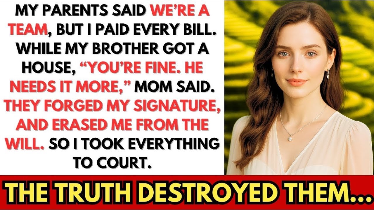 I Paid All the Bills for My Parents… While They Bought My Brother a Car and House