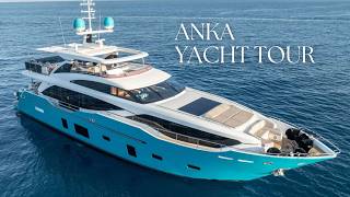 Private Tour of ANKA – 100 Ft. Princess Yacht in Greece 🇬🇷