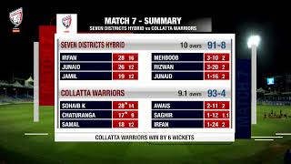 Match 7 - Seven Districts Hybrid Vs Colatta Warriors  - Sharjah Bukhatir S10 League 2024