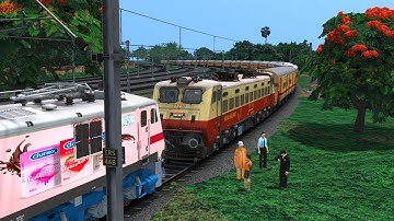 WAP-7 SHUNTING Icf Utkrisht Express | high graphics train simulator gameplay