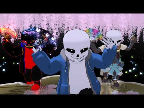 【Sans_AU】Sans達がプリキュアダンスその２+おまけ【MMD】