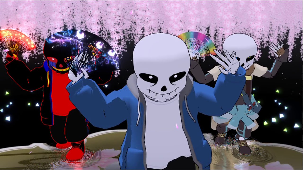 【Sans_AU】Sans達がプリキュアダンスその２+おまけ【MMD】