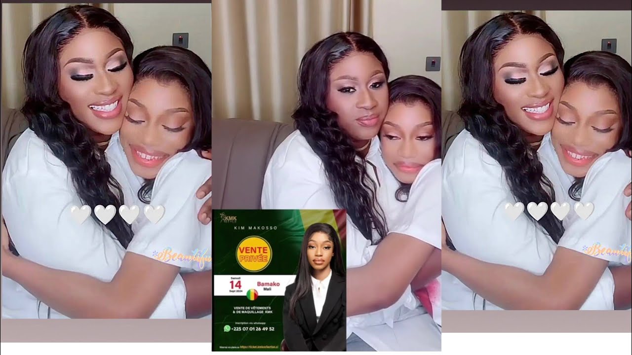 MARIAM BAH ET KIM MAKOSSO À BAMAKO SHOWROOM MARQUE DE KIMI LE 14 /09 AU GOLF