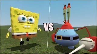 SpongeBob vs Mr. Krabs! | Garry's Mod