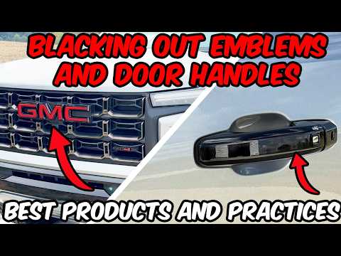 GMC Blackout Guide: Emblems & Door Handles Done Right