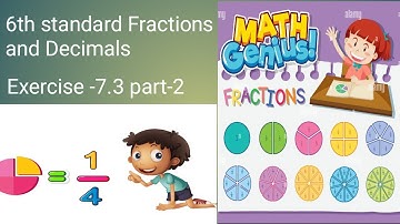 6th standard maths Fraction and Decimals Exercise -7.3 part-2