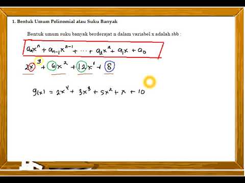 Bentuk umum polinomial