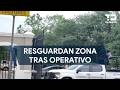 Guardia Nacional resguarda zona tras operativo en el sector Sierra Alta al sur de Monterrey
