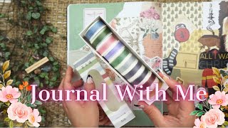 PINK 🩷 Scrapbook Journal with Me | Satisfying Art ASMR