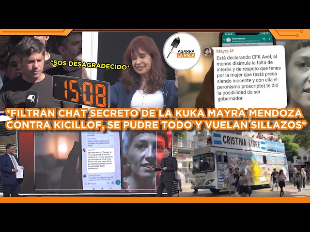 FILTRARON CHAT SECRETO DE MAYRA MENDOZA CONTRA KICILLOF Y SE PUDRE TODO: "DESAGRADECIDO DE CRISTINA"