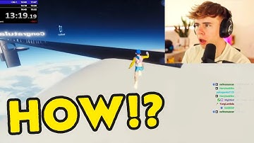 Blau Left Speechless Reacting To The NEW WR 13:20 Only Up Speedrun