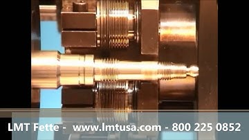 LMT Fette – Thread Rolling "Christmas tree" 316 demo part on CNC lathe