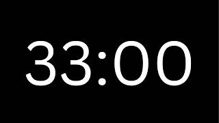 33 Minute Countdown Timer ⏱️ | With Alarm | Clean & Simple | No Distractions