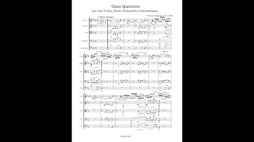 Giovanni Bottesini – Gran Quintetto per due Violini, Viola, Violoncello e Contrabasso