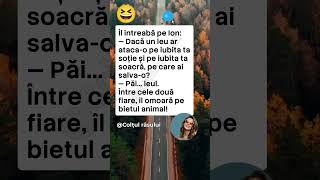 🦁 O decizie foarte grea #bancuri #glume #umor #haz #ras #amuzant #romania #pentrutine