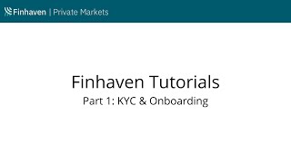 Part1: KYC & Onboarding