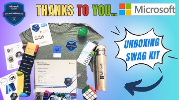 Unboxing Microsoft Learn Student Ambassadors Swag Kit🎁 | β-MLSA🥳 #swags #microsoft