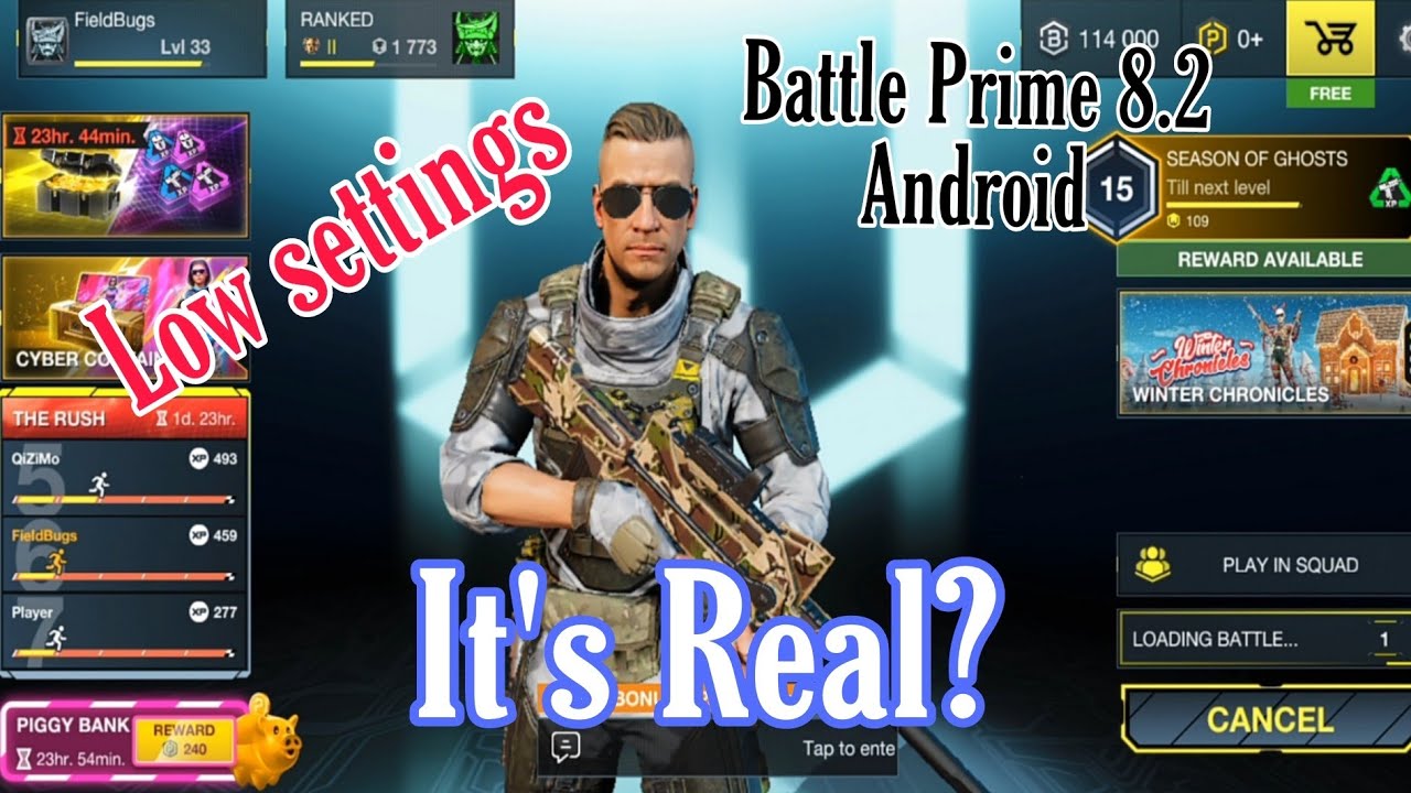 Nice Graphic!!! Battle Prime 8.2 Android even in low settings.