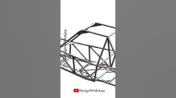 DesignWithAjay Baja Roll Cage Frame design full video link in Description  #rollcage  #animation