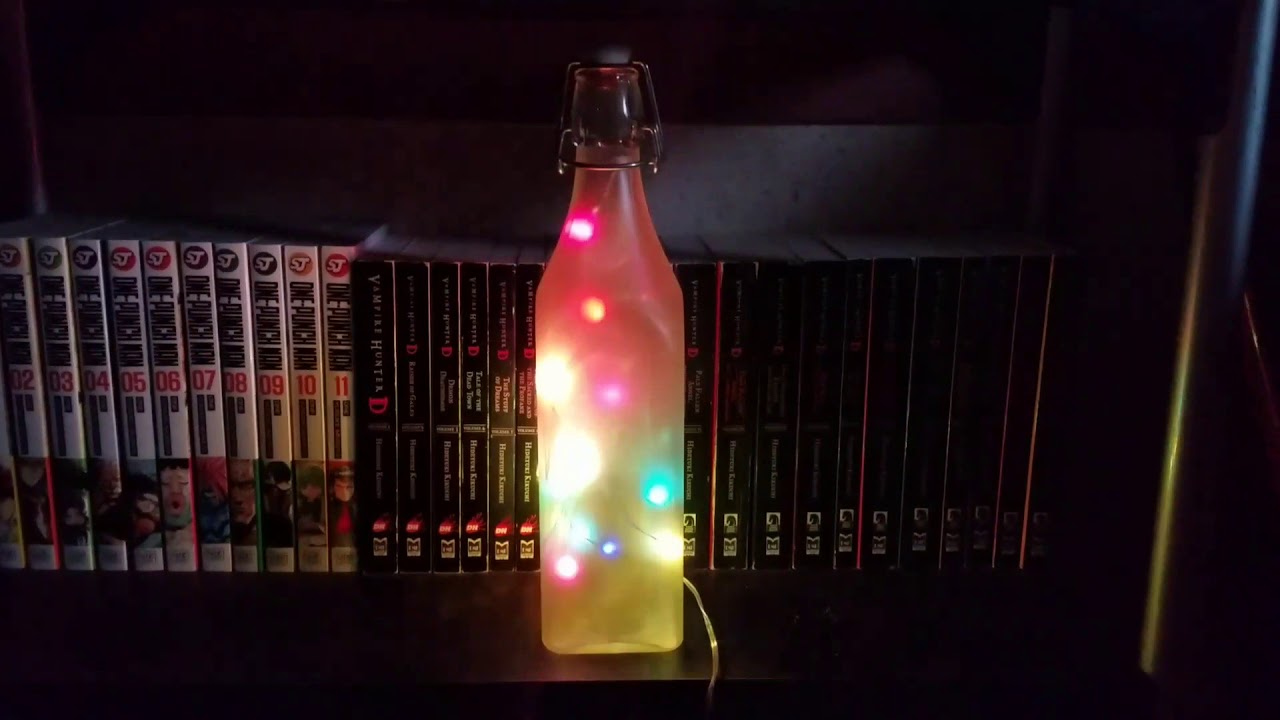 Frosted bottle light