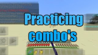 Practicing combo's (Ectary server) Minecraft bedrock edition