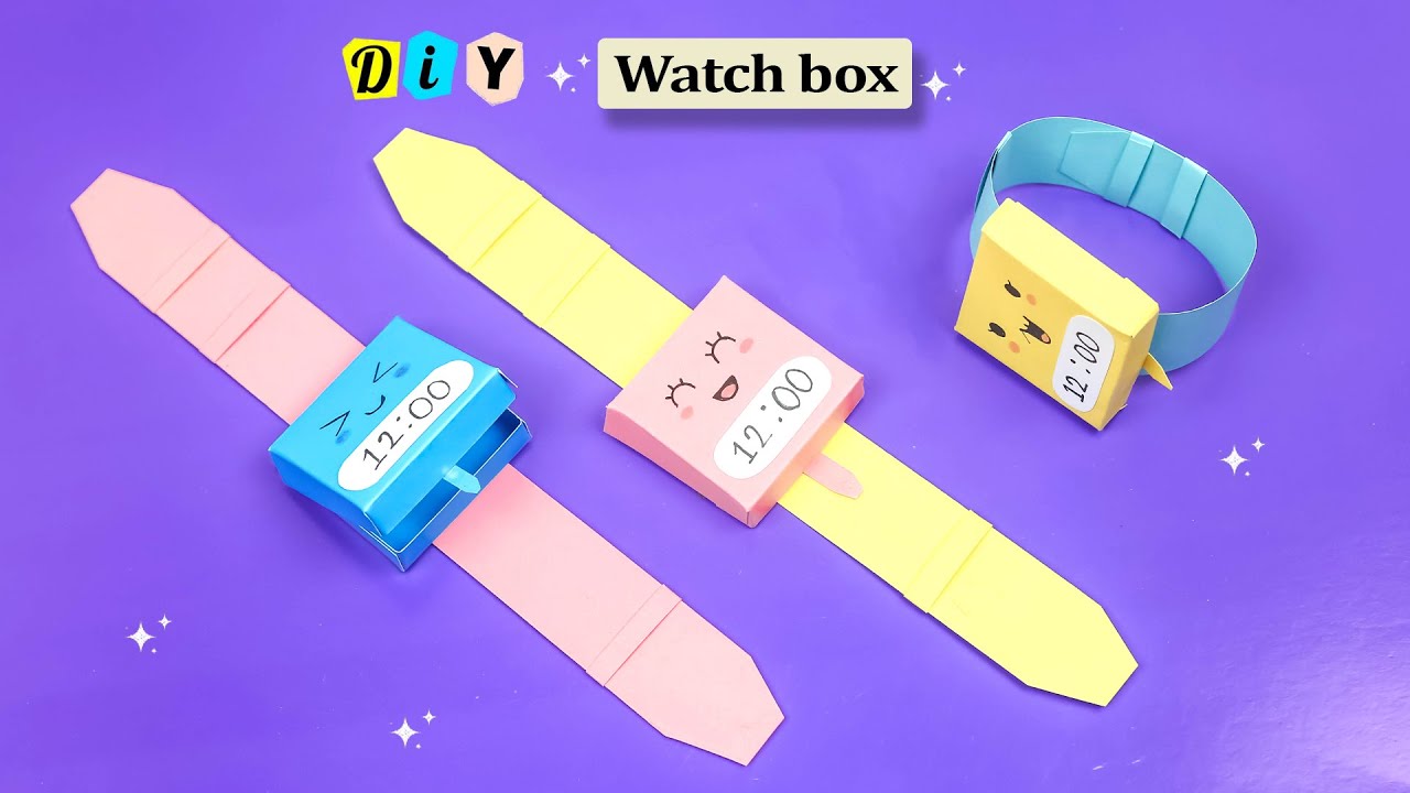 how-to-make-watch-box-how-to-make-easy-paper-watch-paper-watch