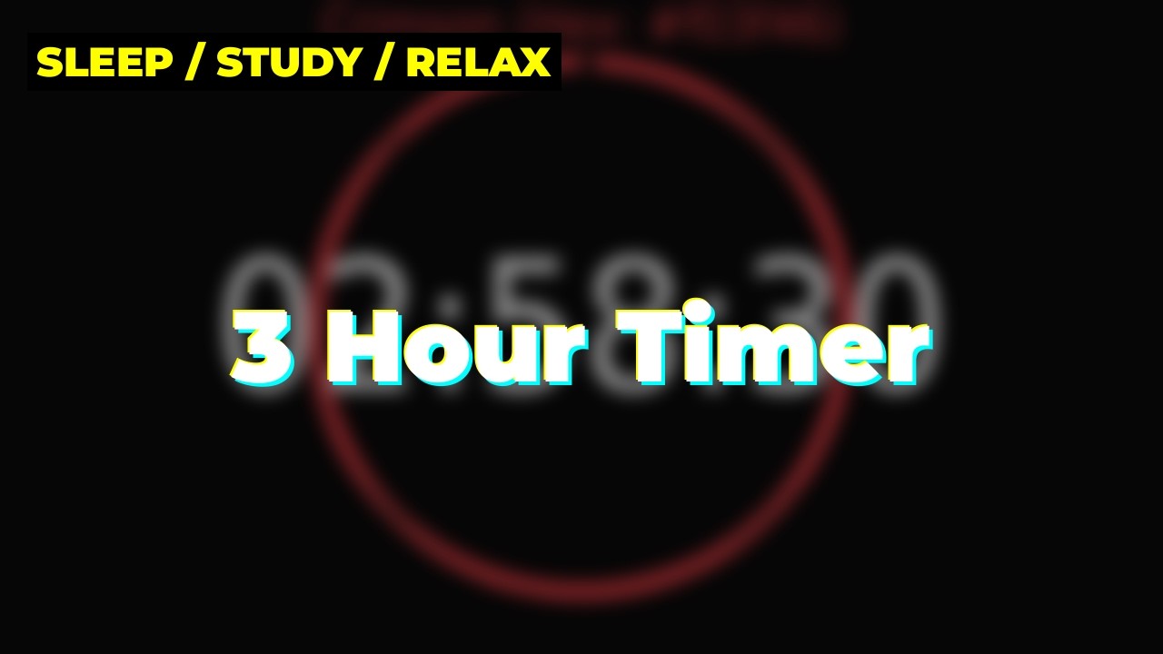 3 Hour Timer | Crimson Colour - YouTube