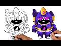 How To Draw Dark Samurai Gene | Brawl Stars