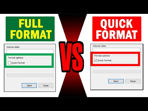 What is the Difference Between Quick Format and Full Format in Windows?