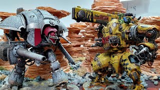 Imperial Knighst vs Big n Stompy Orks, Warhammer 40k battle report