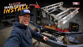 BOLT-IN FRAME STIFFENER: Tinworks 63-72 C10 Frame Stiffener is a Simple Install