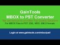 MBOX to PST Converter