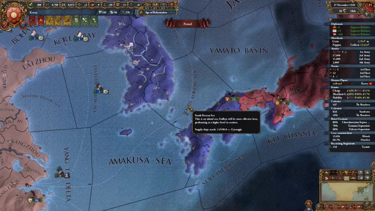 EU4 MoH achievements: Turtles All the Way Down (as Korea) 13