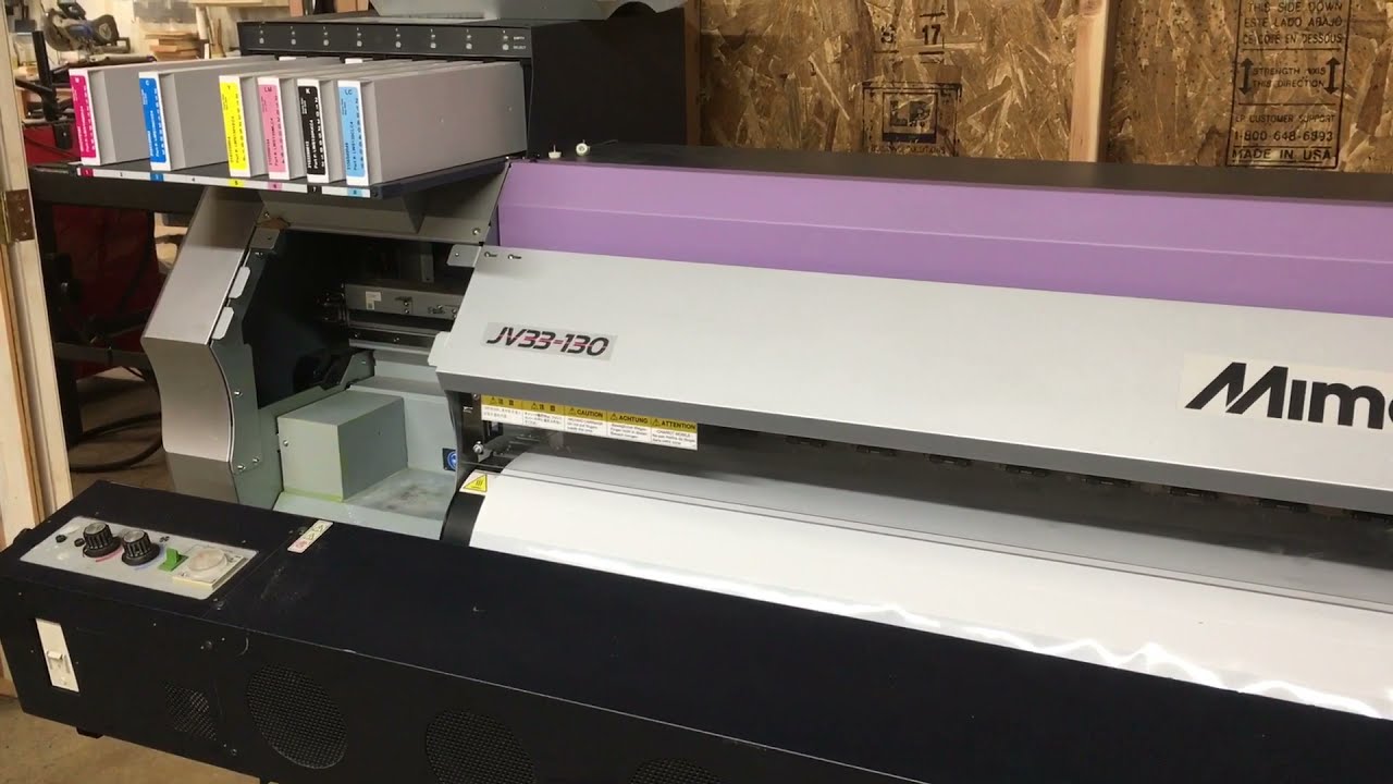 Mimaki 33 Print Head Calibration - YouTube