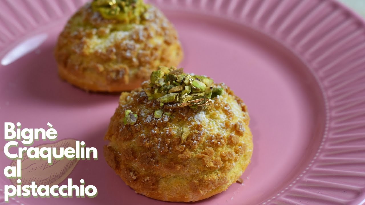Bignè craquelin al pistacchio