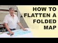 How to Flatten a Folded Map so You Can Frame It