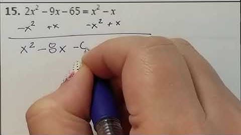Lesson 3.1 Solve Quadratics by Factoring independent practice