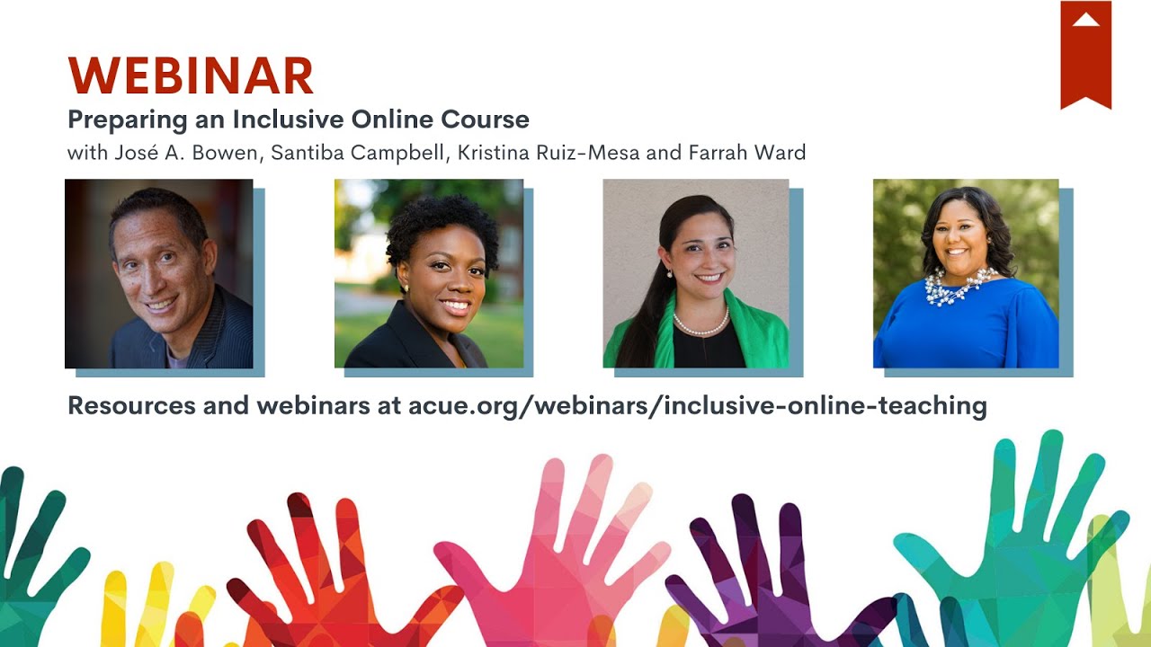 Webinar Recording: Preparing an Inclusive Online Course - YouTube