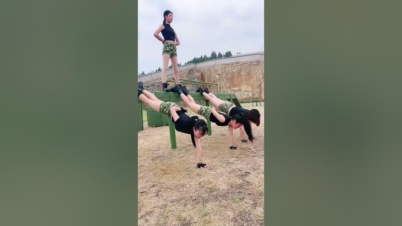 Craziest Military Training Exercises Metamorphosis girl meets a good instructor #outdoor